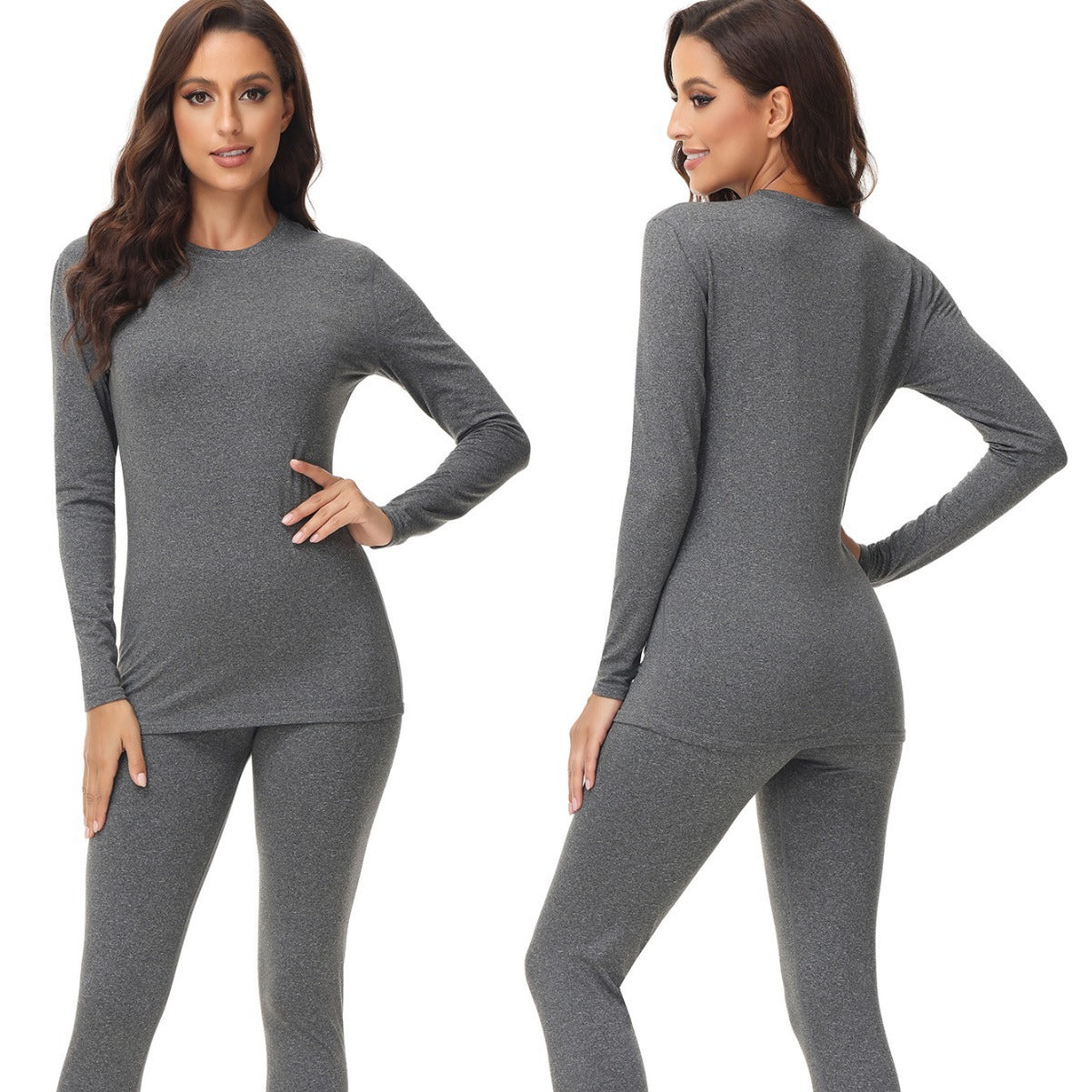 Women's Round Neck Thermal Underwear Autumn Suit