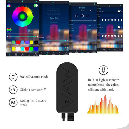 Car USB Atmosphere Light Modification Center Control Instrument Panel