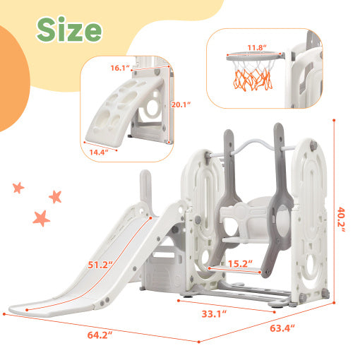 Toddler Slide And Swing Set 5 In 1