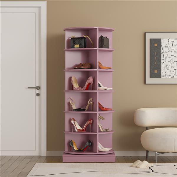 360 Swivel Shoe Cabinet 6 Floors