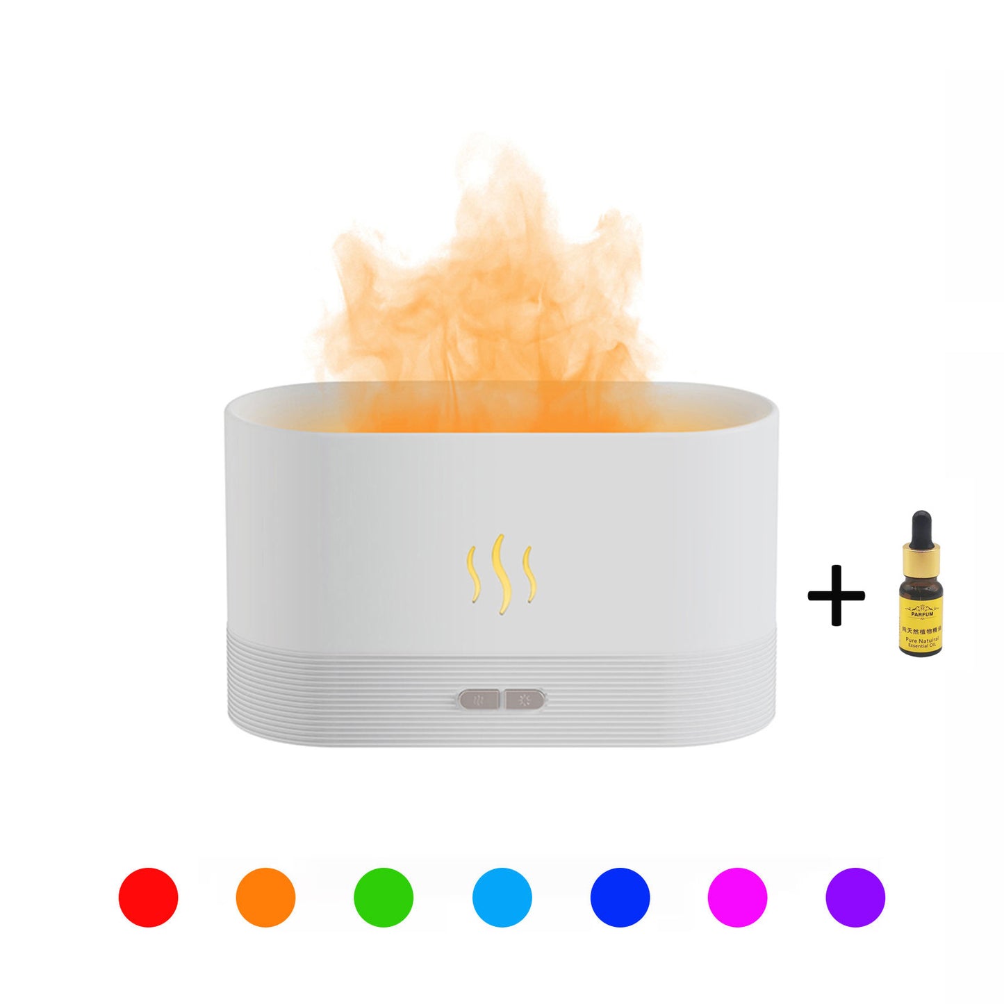 2022 Best Selling USB Ultrasonic Flame Humidifier Led RGB Colorful Essential Oil Fire Flame Aroma Diffuser