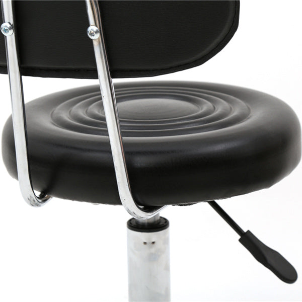 Strap Pattern Stool - Black