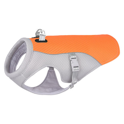 Summer Pet Dog Cooling Vest Heat Resistant Cool Dogs Clothes Breathable Sun-proof Clothing For Small Large Dogs Outdoor Walking