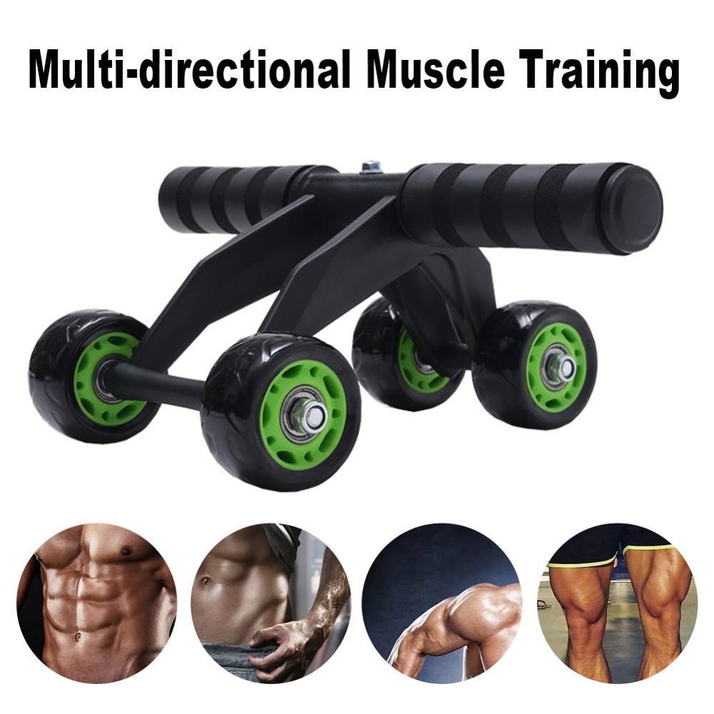 Four-wheeled Abdominal Roller Home Exercise Abdominal Muscle Fitness Equipment