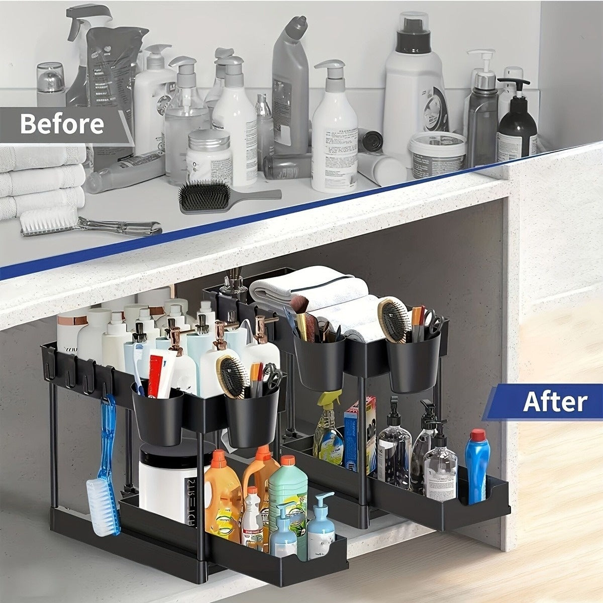 Table Pull-out Storage Rack Easy To Disassemble And Clean Storage Rack