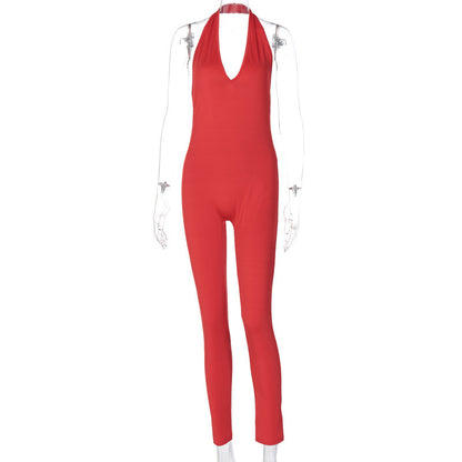 Women Skinny Sleeveless Jumpsuit