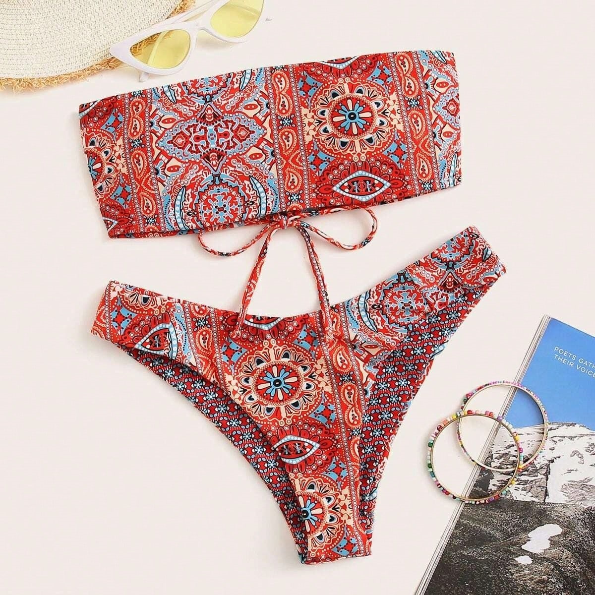 Women's Printed Two-piece Swimsuit Summer Bikini