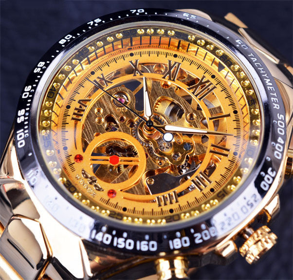 Personalized All-steel Hollow Automatic Mechanical Watch Fashion Watch For Men