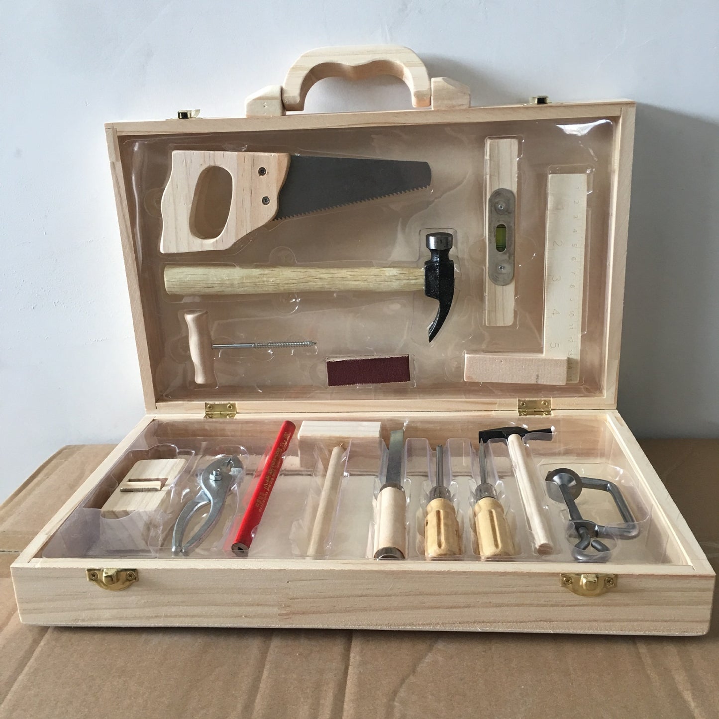 Children's Maintenance And Management Of Wooden Toolbox Toys Simulation Disassembly And Assembly Multi-purpose Woodworking