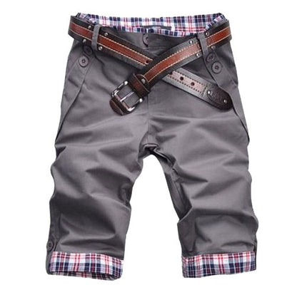 Summer Men's Casual Cotton Pants Straight Type Shorts