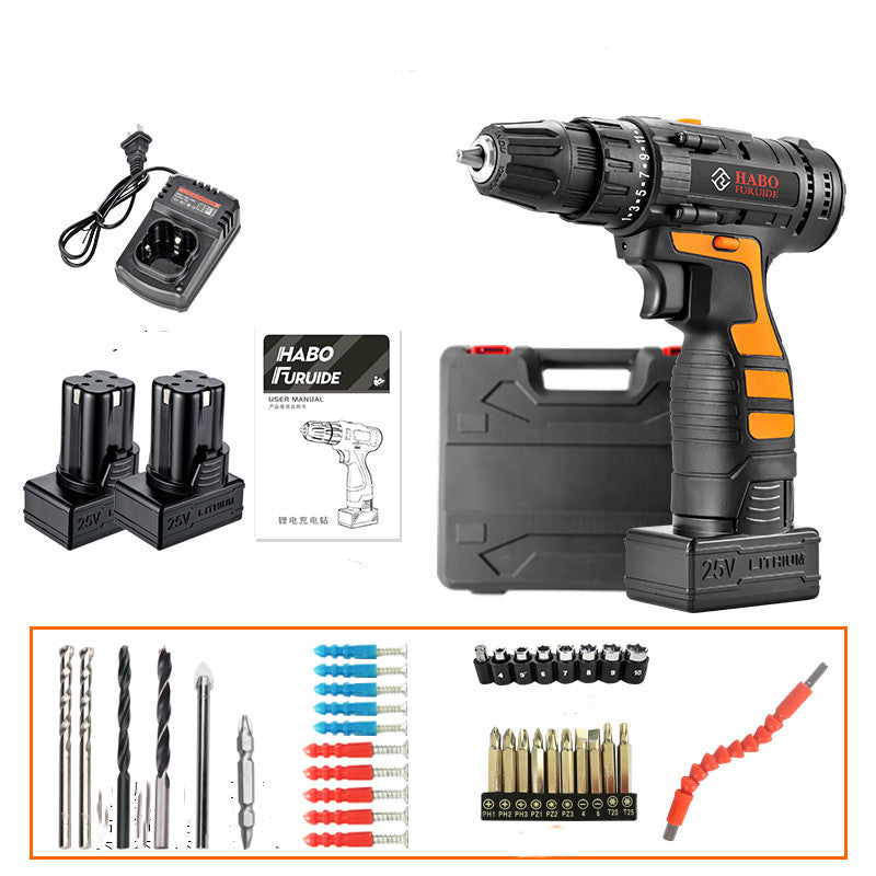 12V Lithium Electric Drill Rechargeable Multifunctional Household Electric Screwdriver