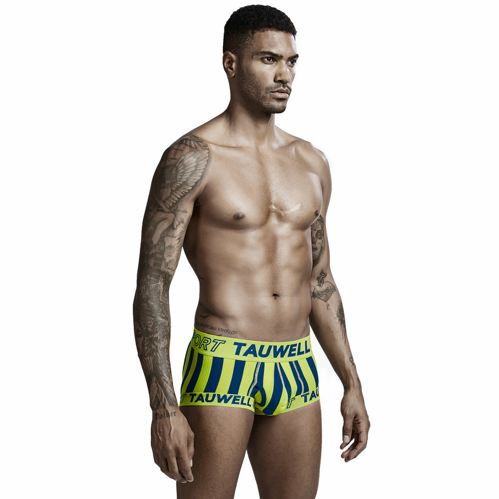 Vertical Stripes Fashion Sports Trendy Men's Underwear