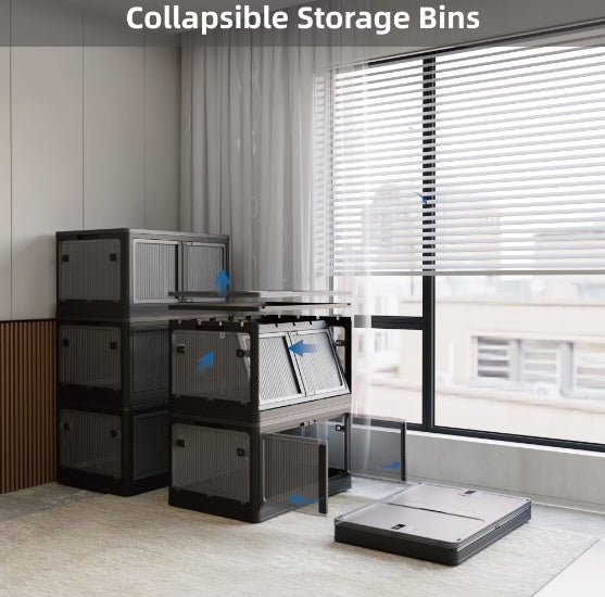 Transparent Stackable Storage Bins