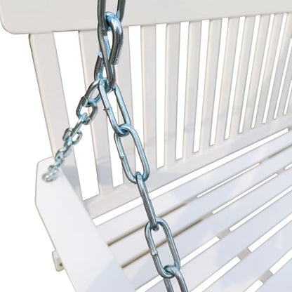 Wooden Bench Swing With Chain