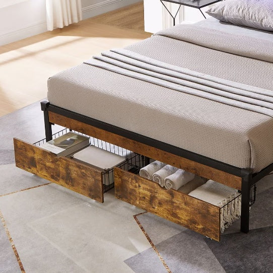 QUEEN BED DRAWERS