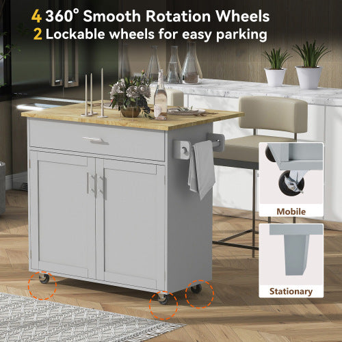 Rolling Kitchen Island With Storage Space