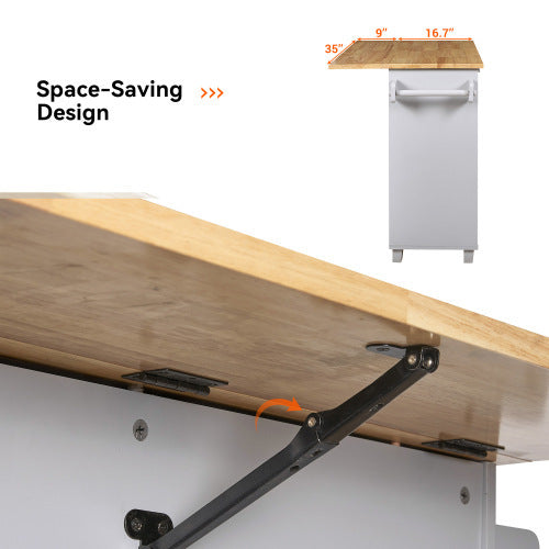 Rolling Kitchen Island With Storage Space