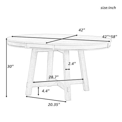 Circular Expandable Dining Table