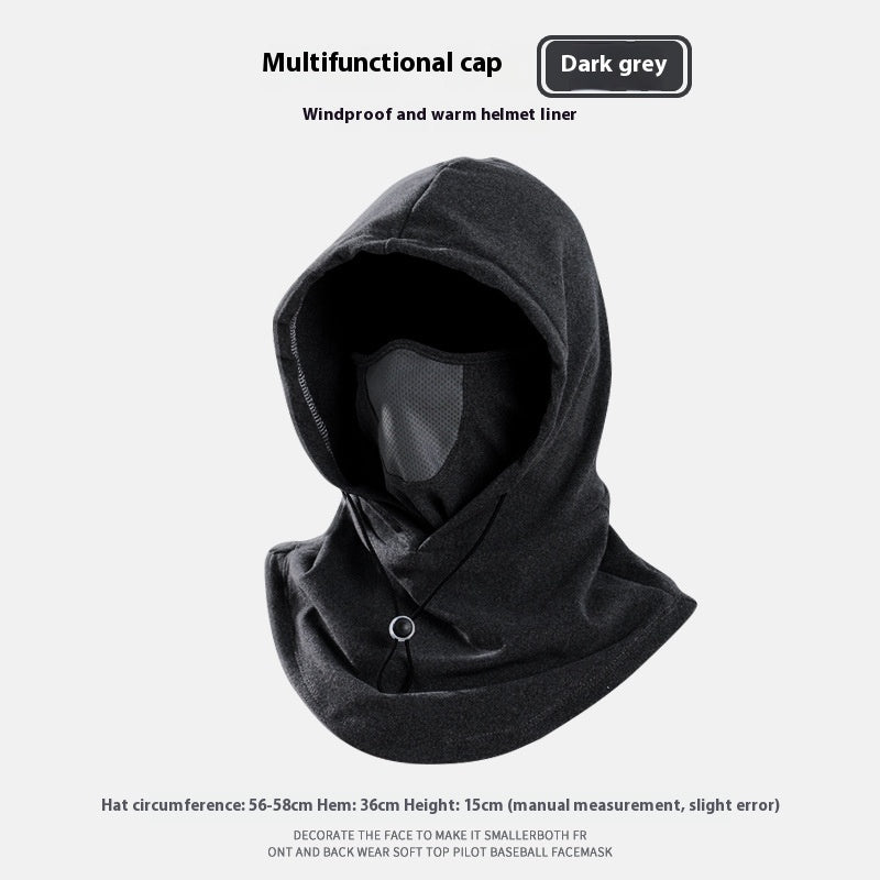 Winter Thermal Fleece Scarf Ski Face Mask Neck Warmer Hood Hat Windproof Cold Warm Riding Cap Sports Outdoor