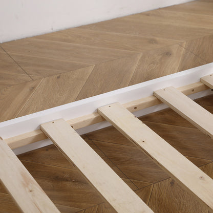 Twin Wooden Bed Can Be Split Into Single-layer Beds