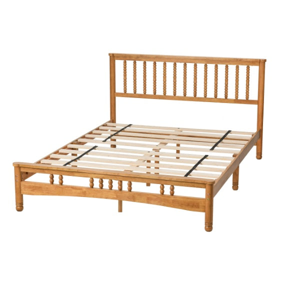 Queen Size Elegant Style Wooden Platform Bed Frame With Headboard,No Need Box Spring,Easy Assembly