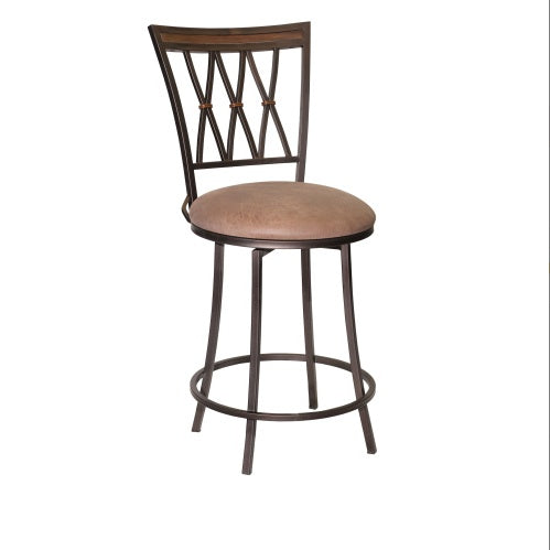 Sedona - Swivel Counter Stool - Dark Brown