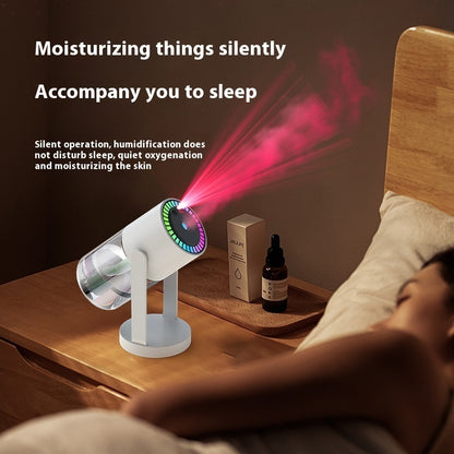 New Projection Starry Sky Top Ambient Light Humidifier Small Portable Anti-Dry Burn Car Home USB Spray Shaking Head