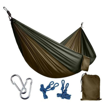 Backpacking Hammock - Portable Nylon Parachute Outdoor Double Hammock