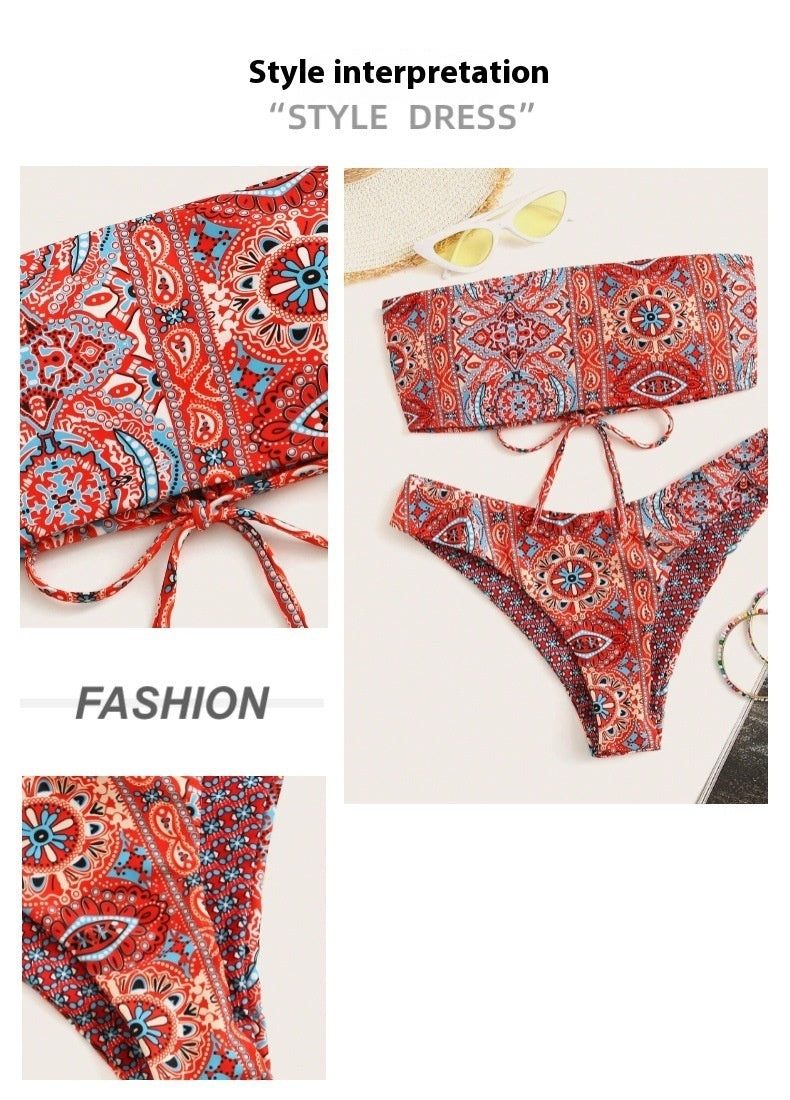 Women's Printed Two-piece Swimsuit Summer Bikini