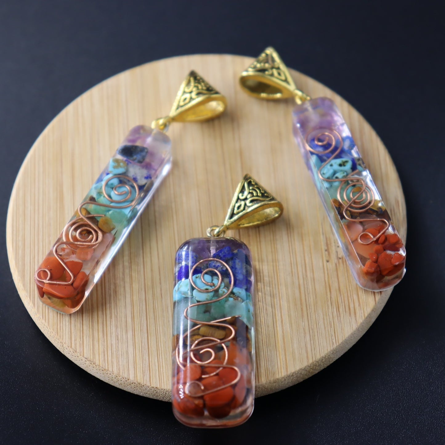 Retro Reiki Healing Energy Crystal Pendant Natural Stone For Yoga Meditation Spiritual 7 Chakra Jewelry Necklace Amulet