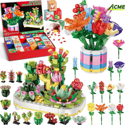 Small Particle Bouquet Building Blocks Christmas Blind Box