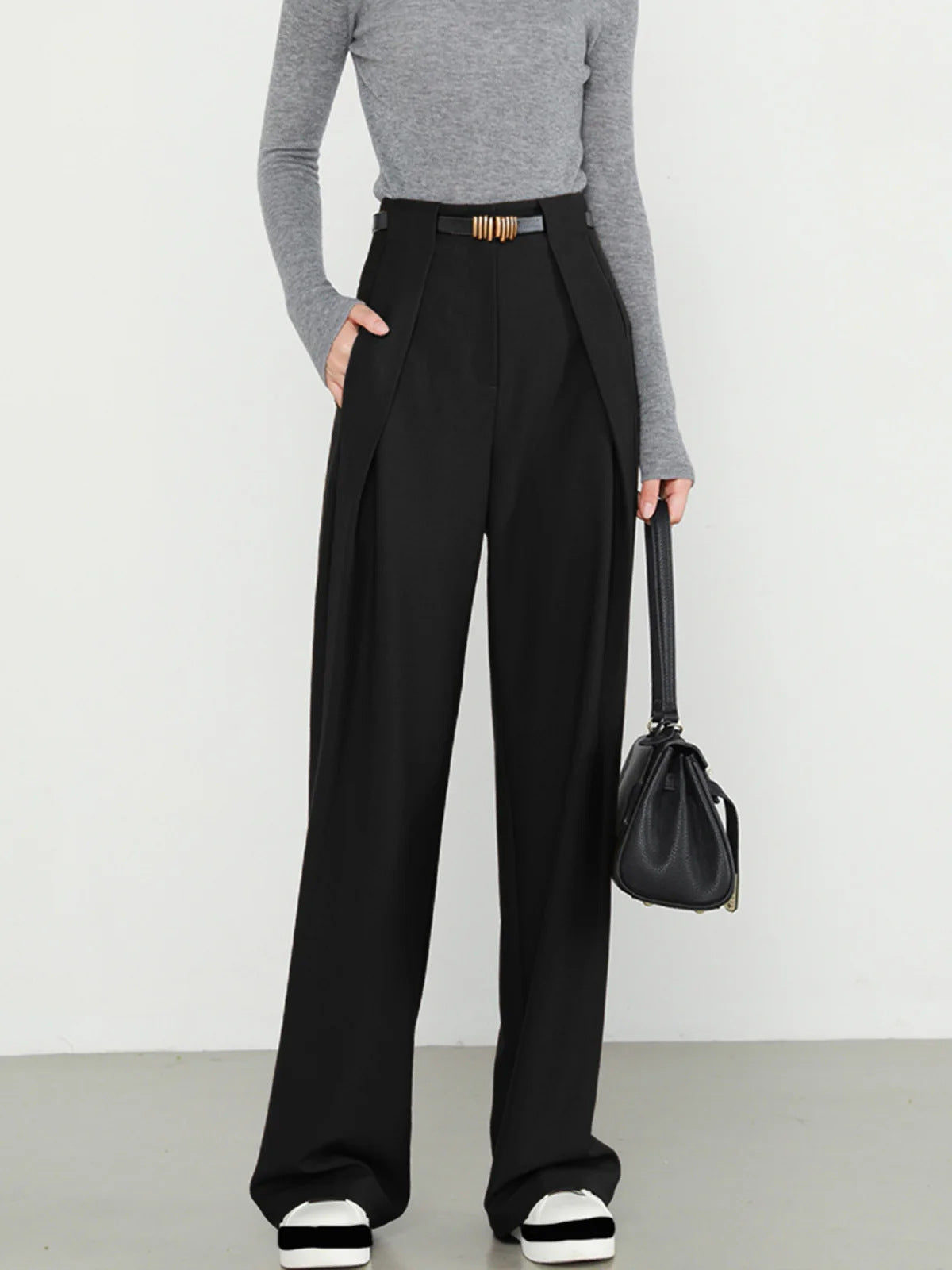 Women's Polyester Idle Style High-grade Suit Pants