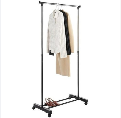 Black Sole Pole Single Pole Up And Down Telescopic Belt Shoe Rack Drying Rack