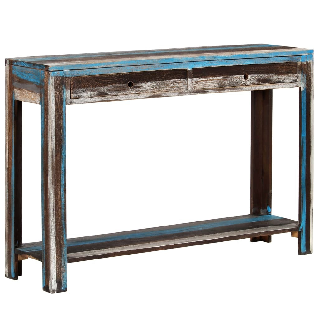 vidaXL Console Table Solid Wood Vintage 118x30x80 cm