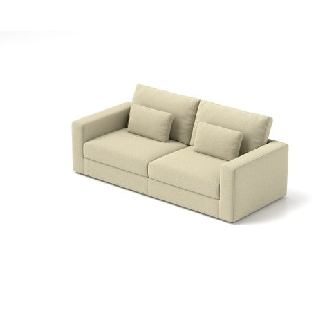 83 Modern Sofa Couches For Living Room  3 Seater Sofa With Detachable Cover   Double Cushioning,Natural