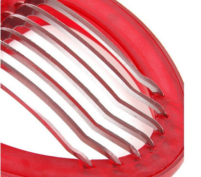 Red Strawberry Slicer Plastic Fruit Carving Tools Salad Cutter Berry Strawberry Cake Decoration Cutter Kitchen Gadgets