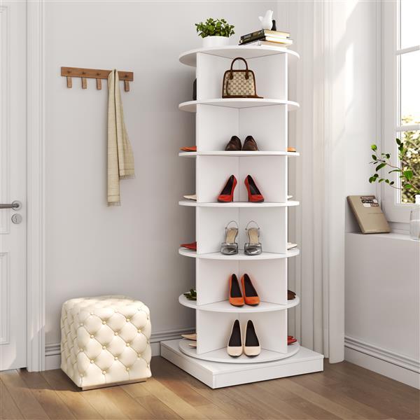 360 Rotating Shoe Cabinet 6 Floors