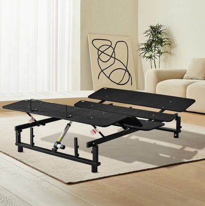 Adjustable Bed Base Frame Queen Bed Frame With Head And Foot Incline Wireless Remote Zero Gravity Quiet Motor Black Queen