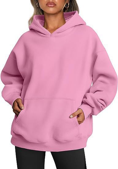 Women's Hoodies With Pockets Fashion Solid Sweatshirt Oversized Hooded Sweater Womens Clothing