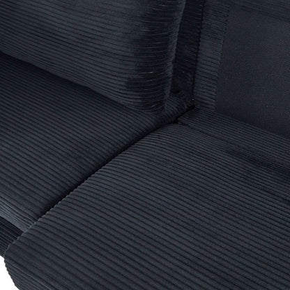 The Domestic Linen Sofa Seat Is Black