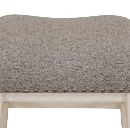 White Oak And Grey Linen Living Room Chair