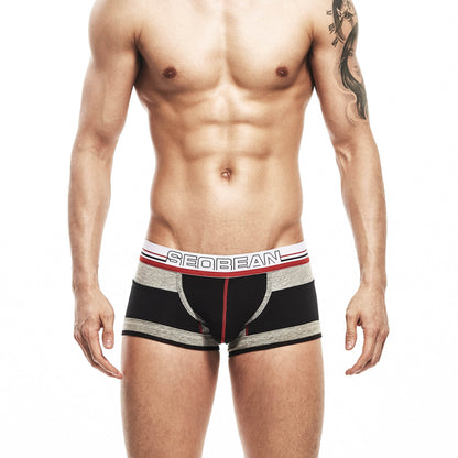 Comfortable Men's U Convex Fashion Colorblock Underwear