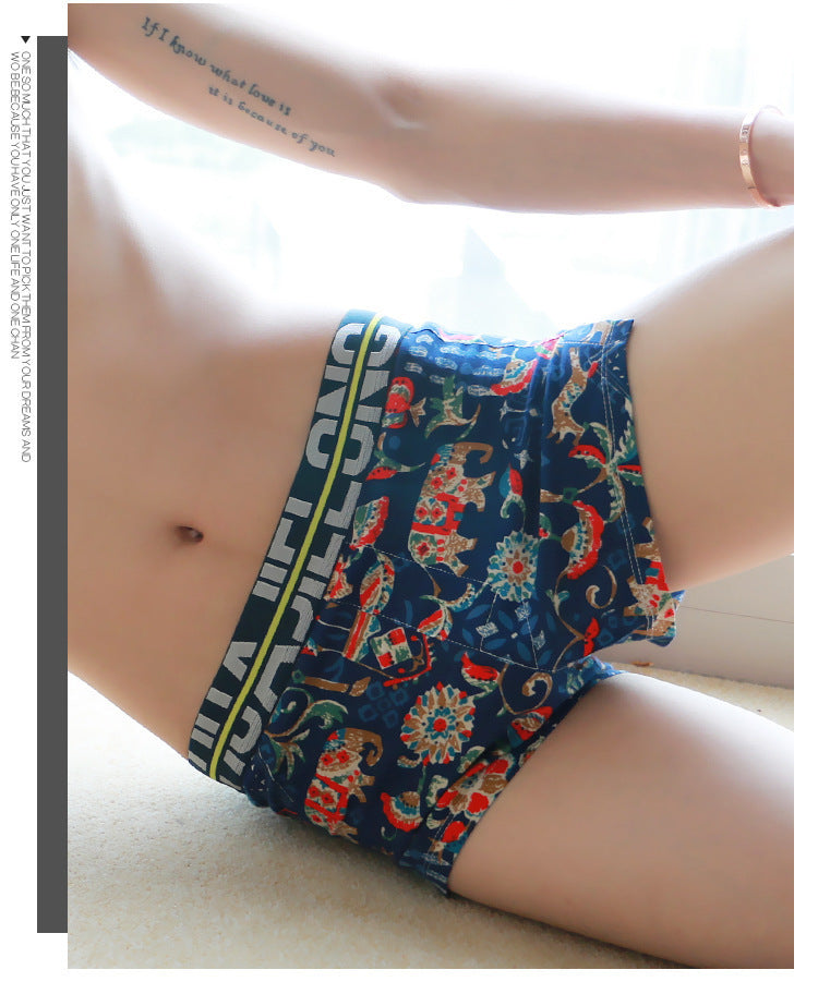 Soft And Comfortable Cotton Men's Patterned Underwear