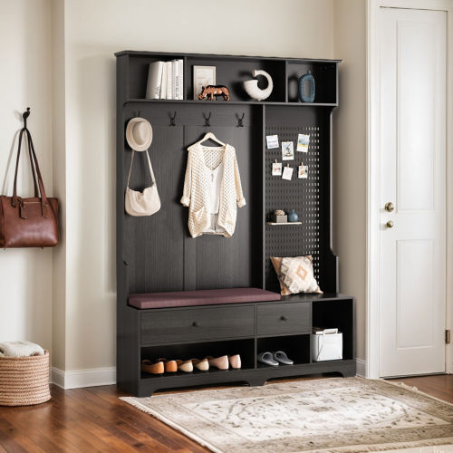 Storage Rack Suitable For Corridors Living Rooms Black