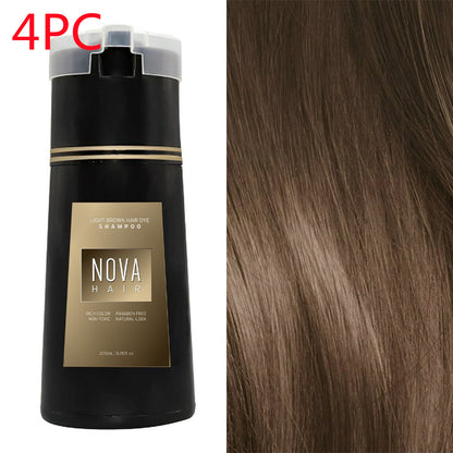 Hair Dyeing Hair Care Shampoo 3-in-1 Natural Fast White Hair Dyed Black Hair Dye Lasting Convenience Men Women Hair Care