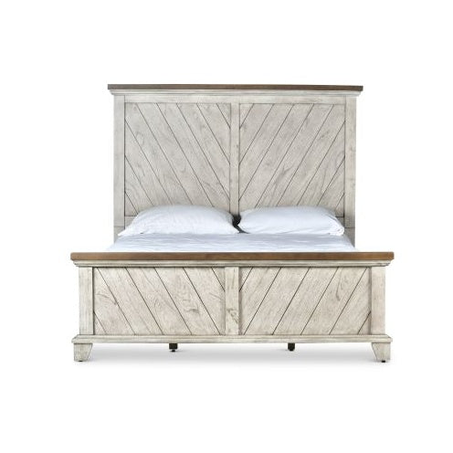 Bear Creek - Queen Bed - Whitewashed Gray