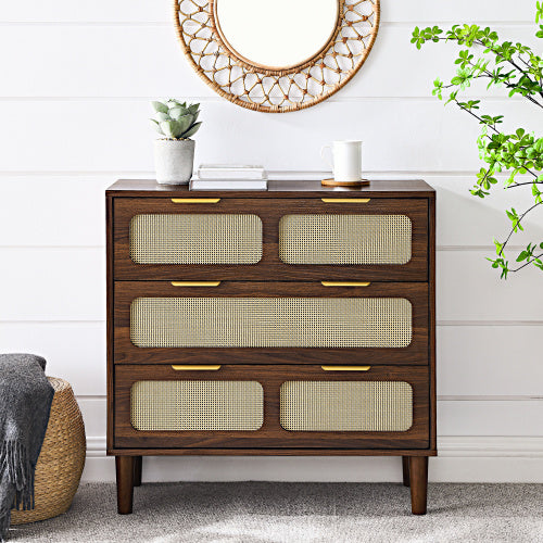 Solid Wood 3-drawer Vanity