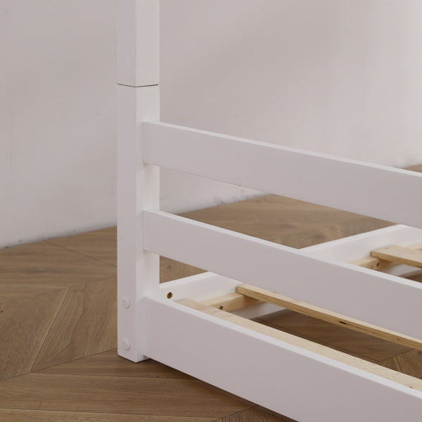 Twin Wooden Bed Can Be Split Into Single-layer Beds