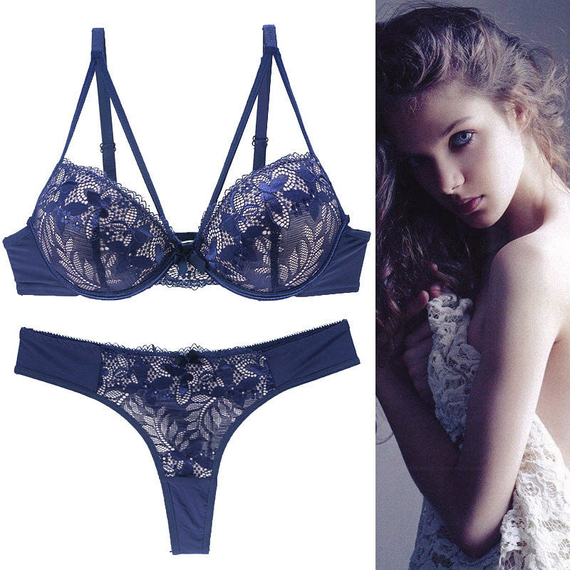 Push Up Underwear For Women Lace Bra Set