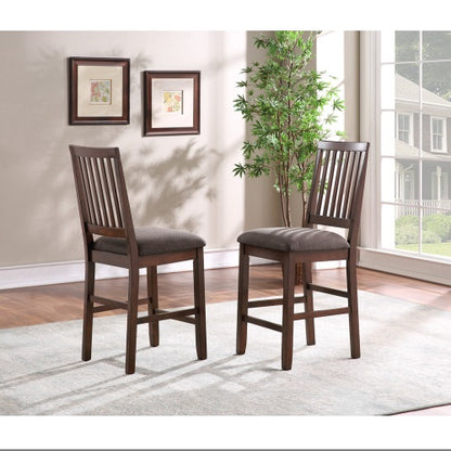 Yorktown - Counter Chair Dark Brown